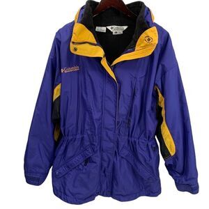 Vintage COLUMBIA interchange ski jacket 2 in 1 sz L womens  blue